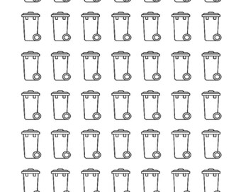 Planner stickers / garbage / trash / stickers planner / scrapbooking
