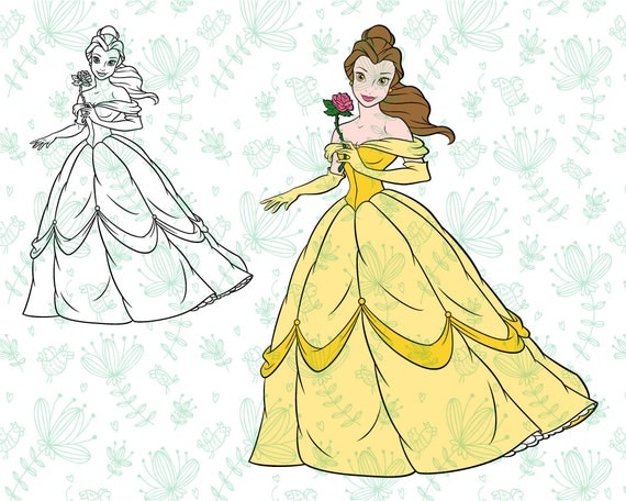 Free Free 217 Disney Princess Belle Svg SVG PNG EPS DXF File