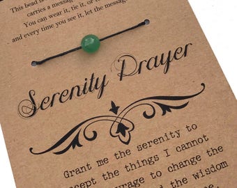 SERENITY PRAYER Bead Bracelet