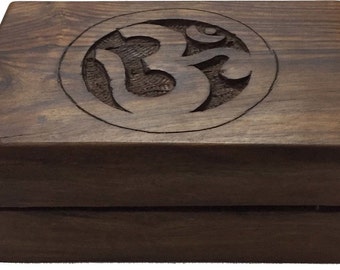 Om Wooden Storage Box
