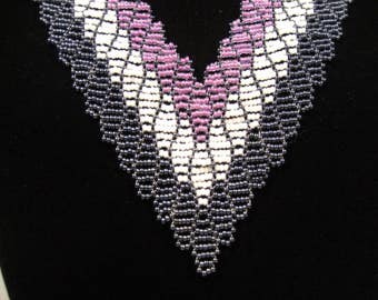 Beaded collar necklace