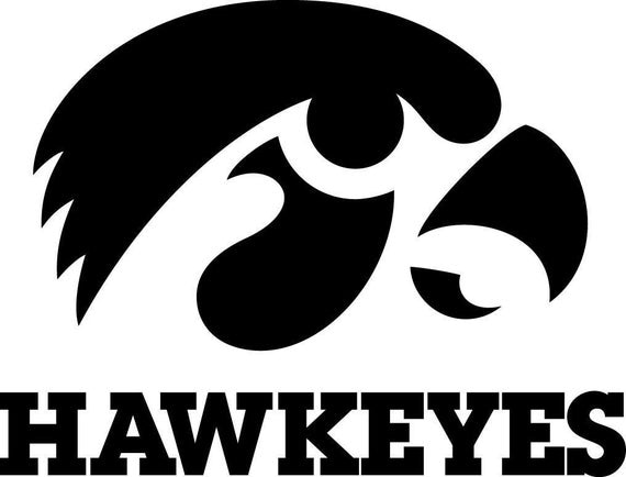Download Iowa Hawkeyes vinyl cornhole decal Sticker set Multiple