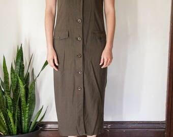 Vintage Button-Up Dress
