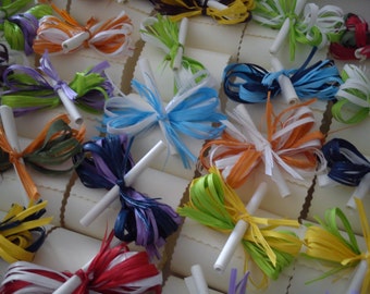 Wedding favor bonbons with raffia Ribbon
