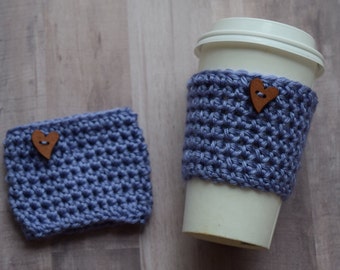 Coffee Cozy - Easter Gift - Eco Friendly - Gift For Her - Coffee Enthusiast - Teacher Gift - Boba Tea - Iced Coffee - Bubble Tea