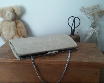 vintage purse, gold handbag, gold purse, ballroom purse, wedding purse, chic purse, retro purse, vintage handbag, Mad Men style