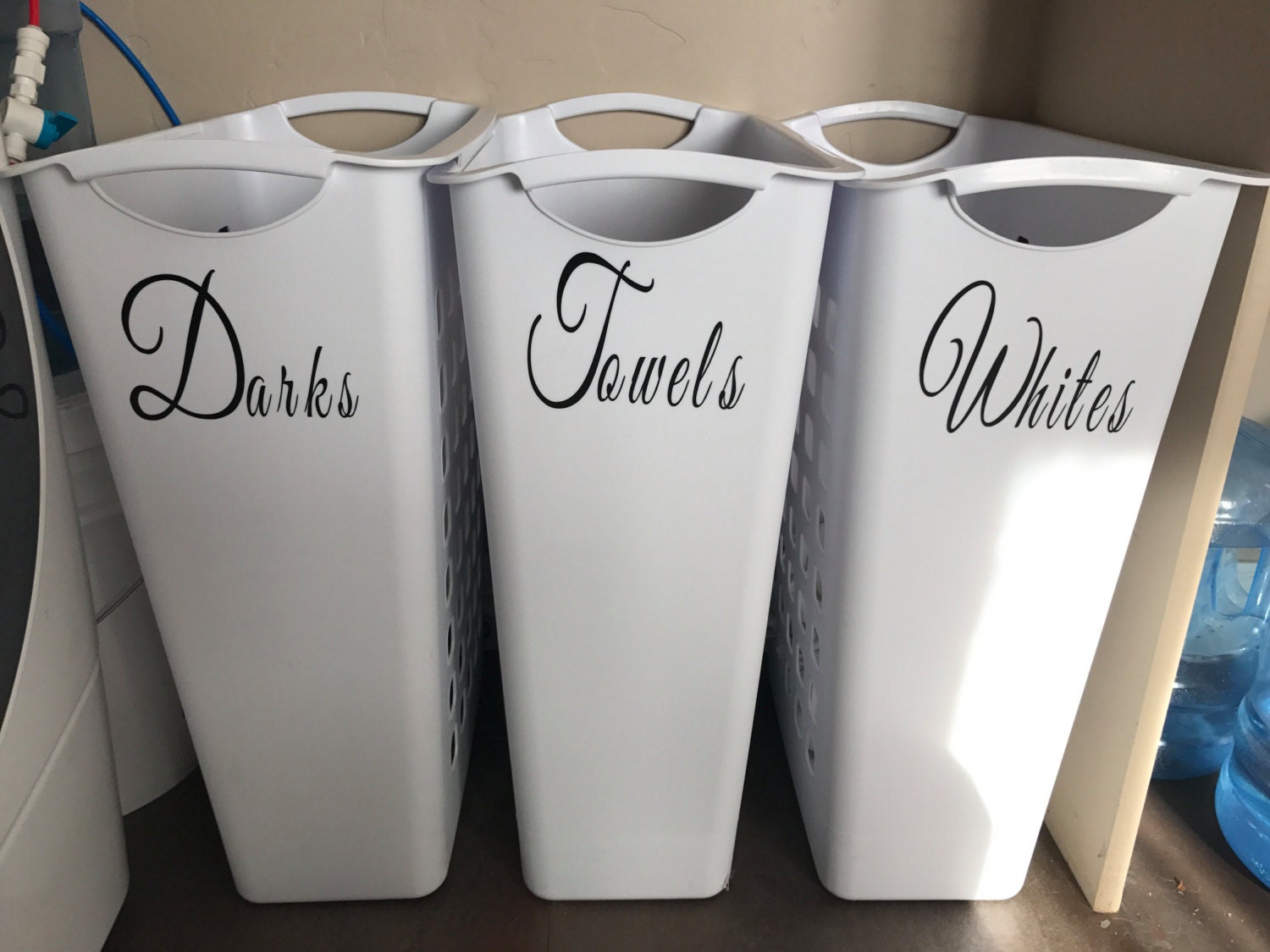 Laundry Hamper Organization Labels Set of 3