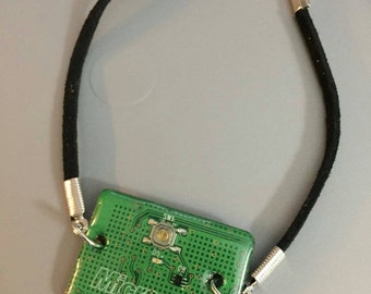 Homemade circuit board bracelet from 360 xbox