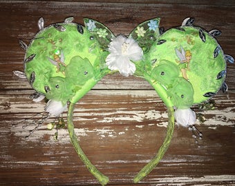 Tinkerbell Ears, Tinkerbell Inspired Ears, Tink Ears, Fairy Ears, Glow in the Dark, Mickey Inspired Ears, Disney Inspired Ears, Mouse Ears