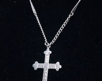 Cross sterling vintage pendant