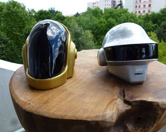 Duo daft punk helmet guyman and Thomas Bangalter, decoration (not cosplay)