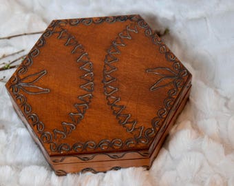vintage wooden box vintage wooden hexagon box hexagonal box vintage wooden decorative box - Decorative Wooden Boxes vintage wooden box vintage wooden hexagon box hexagonal box vintage wooden decorative box - Decorative Wooden Boxes