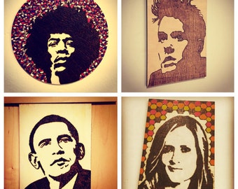 Custom-Made Pyrography Portrait (5x7)