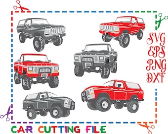 Ford Bronco,Ford digital,Car cutting files,Ford svg,Vector Clip Art for Commercial,Cars svg cut files & Personal Use - Instant DownLoad