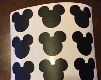 Mickey Mouse Stickers, Minnie Mouse Stickers, 30 count, Party decor, cup decor, party favors, Cheap Shipping, first birthday