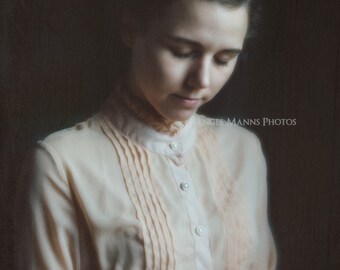 Vintage Inspired Portrait, Dark Art, Fine Art Portrait
