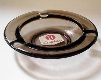 Restaurant Casino vintage glass ashtray. France 1970