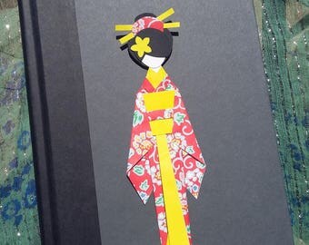 Washi Origami Paper Doll and Bookmark Japanese Craft Kimono