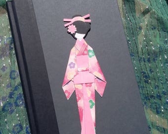Washi Origami Paper Doll and Bookmark Japanese Craft Kimono