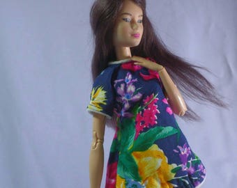 Barbie clothes: simple cute mini floral dress