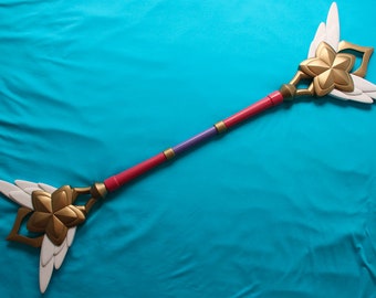 TEMPLATES for Star guardian Lux wand/staff full size for League of Legends cosplay