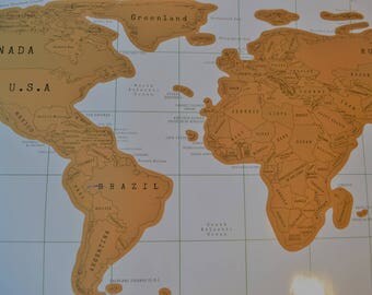 Scratch Map of the World