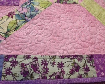 Cotton Candy - Pink & Purple Lap Quilt