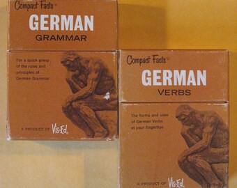 Two Vis-ed German Card Sets (Language Study)