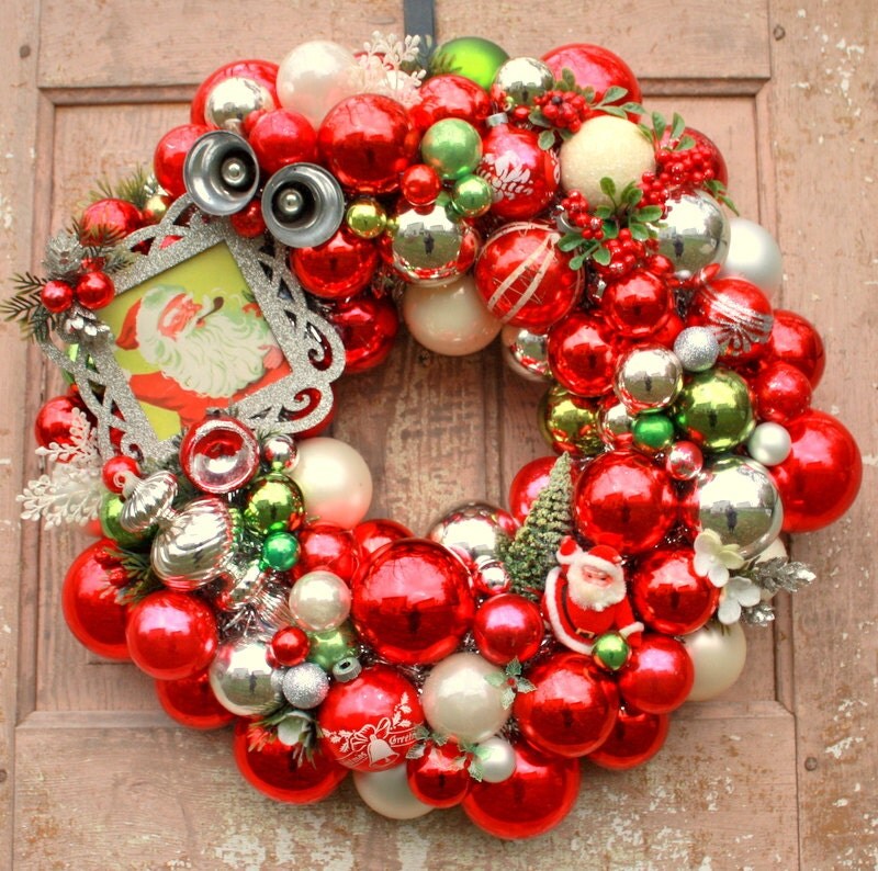 sale shiny brite wreath vintage ornament wreath glass ball sale shiny brite wreath vintage ornament wreath glass ball