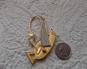 Rare Vintage 1987 Limited Edition Billy Boy "ABSOLUT" Brooch/Pin Made in France