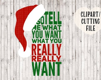 Christmas svg file, holiday svg, song lyric svg, santa hat svg, Christmas shirt svg, Christmas clipart, funny svg, vinyl designs, cut files
