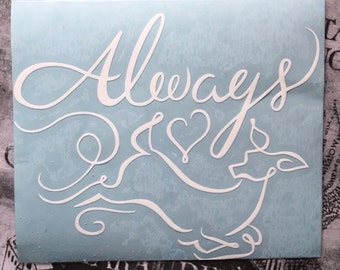 Harry Potter Inspired Always Severus Snape Patronus Car, Laptop, or Decor Vinyl Decal