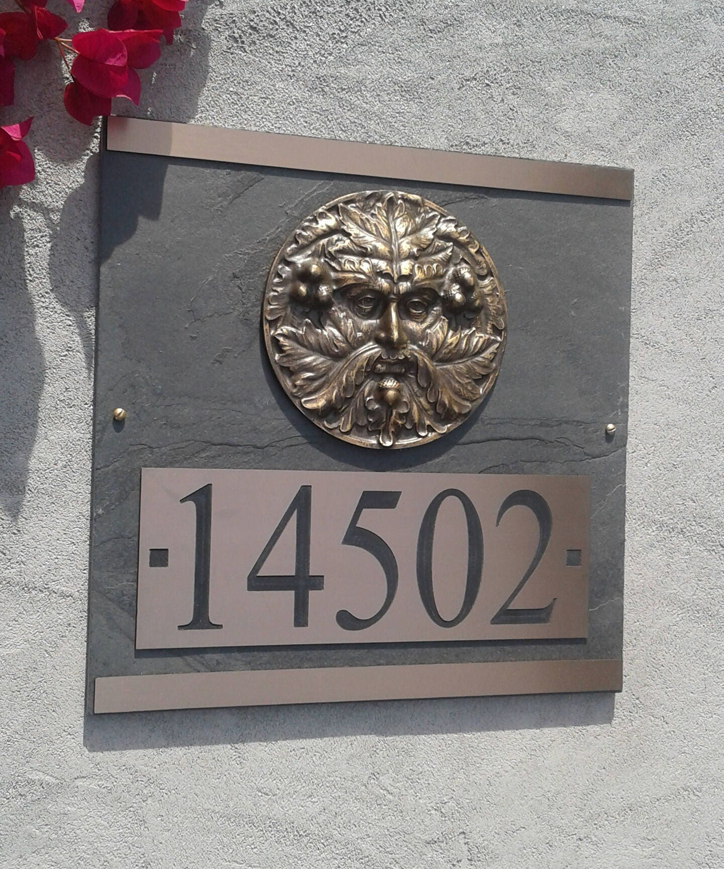 GREENMAN House Numbers Craftsman ADDRESS Plaque