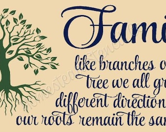 Family tree stencil | Etsy