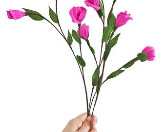 Budding Branches—Handmade Crepe Paper Flower
