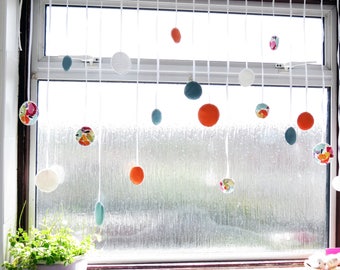Pretty Print Fabric Garland, Window Garlands, Decorative Garlands, Fabric Bunting, Nursery Bunting