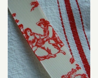 Red toile | Etsy