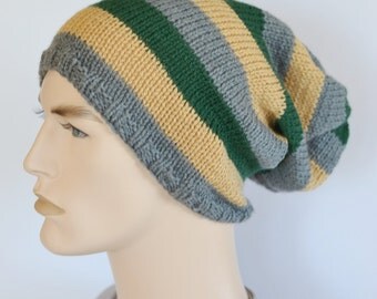 Mens Slouch Hat, Dread Hat, Slouchy Beanie, Tam,