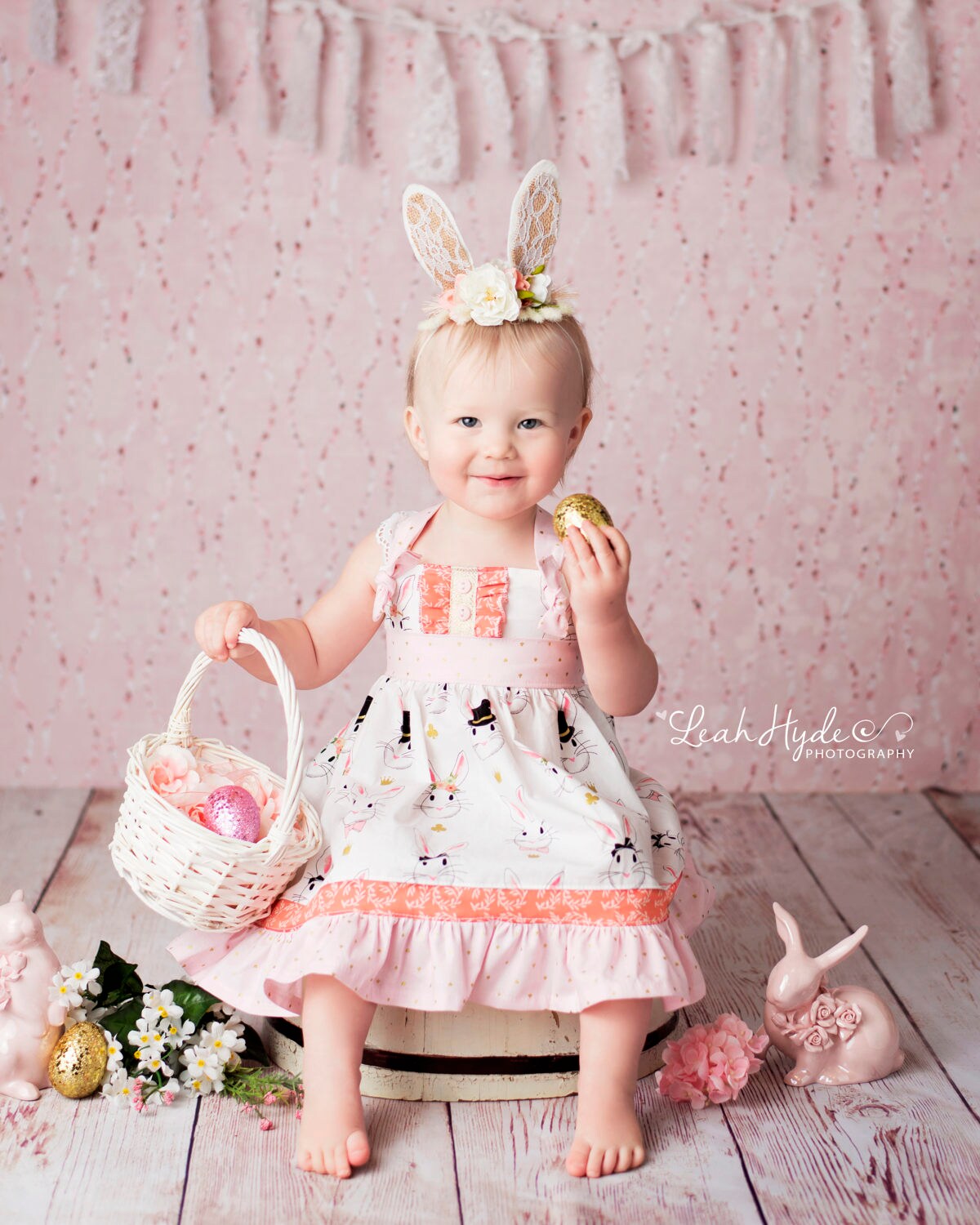 Girls Bunny Dress Hop to it Spring Dress Easter Dress