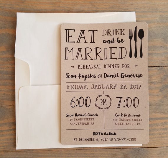 Pre Wedding Dinner Invitation 7