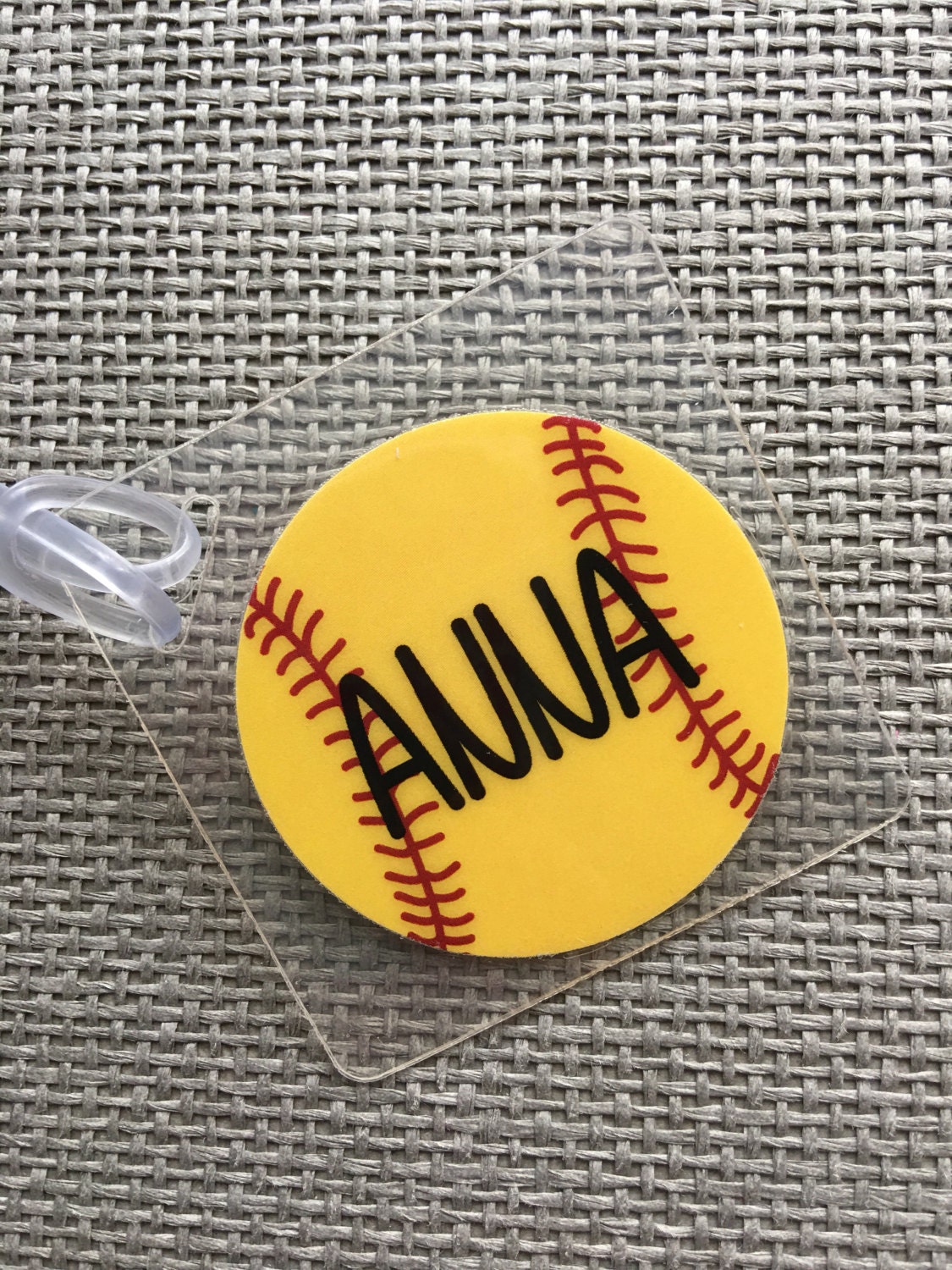 Softball Bag Tag Personalized Softball Gift Softball Girl Bag