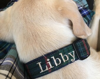 Monogrammed Dog Collar, personalized dog collar, monogrammed dog collar