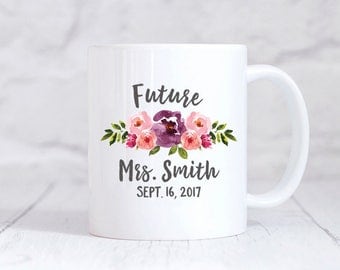 Engagement Gifts for Her Future Mrs. Mug Engagement Gifts for Best Friend Engagement Gift for Bride Engagement Gift Idea Bridal Shower Gifts