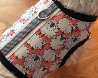 SALE Silly Sheep Small Dog Harness Made in USA, dog harness, dog harnesses