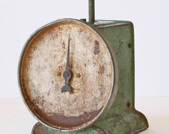 Vintage Green Kitchen Scale
