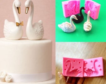 Swan mold, 3D Swan silicone mold, resin mold, polymer clay mould, food Grade cake mold