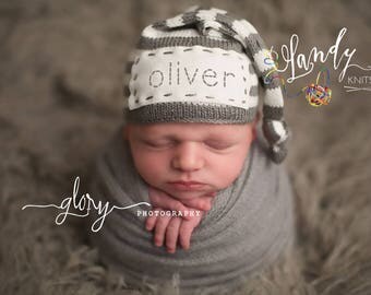Name hat, newborn photo prop, photo prop, photo props, photo props newborn, photo props boy, photo props girl, personalized baby hat, name