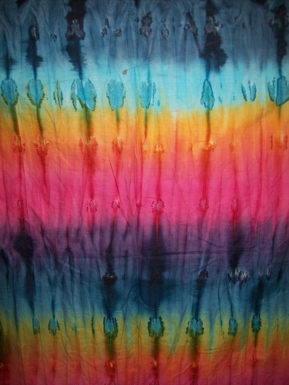 Rainbow Color Cotton Batik fabric per yard/ African Batik/