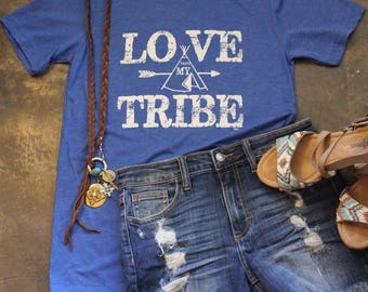Love my Tribe t-shirt, tribe shirt, mom shirt, mama shirt, dad shirt, mama t-shirt, tribe, fathers day, family shirt, mama, Mother's day