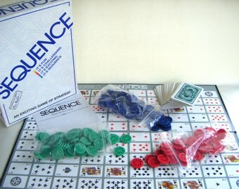 Vintage Sequence Strategy Game Cards Children Play Kids Parenting Education Math Fun Family STEM Vintage Sequence Strategy Game Cards Children Play Kids Parenting Education Math Fun Family STEM